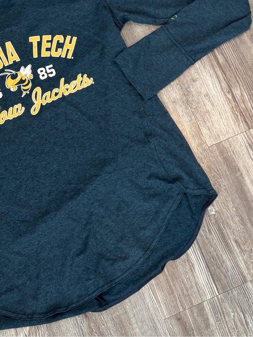 Champion Women’s Georgia Tech Yellow Jackets Blue Lightweight Hoodie size Large - Picture 3 of 5